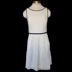 Ralph Lauren vintage classic off-white lace mini dress size 8